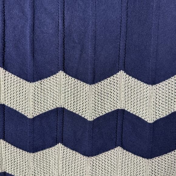 Lilly Pulitzer Little Tully Sweater Dress Girls Size‎ 6-7 Blue White Preppy - Picture 3 of 9